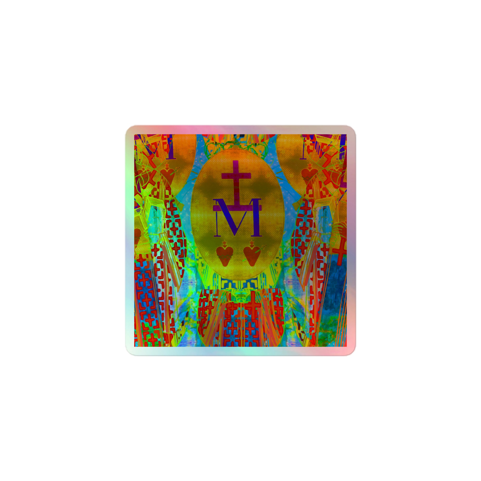 Miraculous Medal. (Holographic stickers II.)