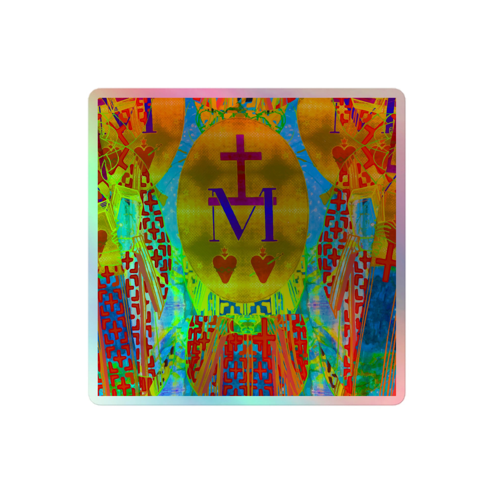 Miraculous Medal. (Holographic stickers II.)